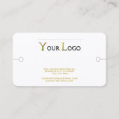 Bracelet Display Rechthoekig Logo White Gold Visitekaartje (Achterkant)