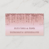 Bracelet Display Roos Gold Glitter Drip Visitekaartje (Achterkant)