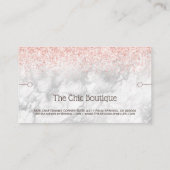 Bracelet Display Roos Gold Glitter Marble Visitekaartje (Achterkant)