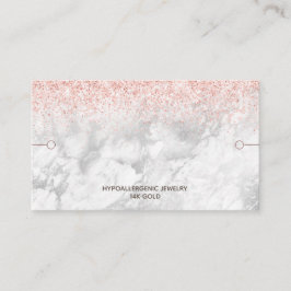 Bracelet Display Roos Gold Glitter Marble Visitekaartje