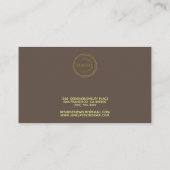 Bracelet display Voeg je Logo bruine Visitekaartje (Achterkant)