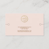 Bracelet display Voeg uw Logo Blush Visitekaartje (Achterkant)