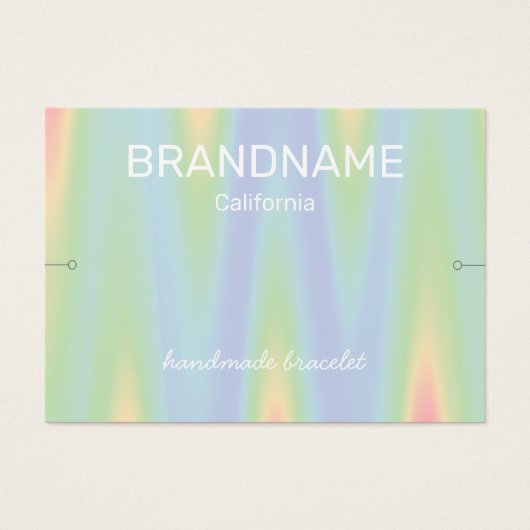 Bracelet Holder Kleurgradiënt Ombre Chevron Logo Visitekaartje (Voorkant)