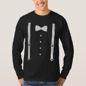 Braces Bow Tie Dress Code Black Tie Party T-shirt (Voorkant)