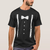 Braces Bow Tie Dress Code Black Tie Party T-shirt (Voorkant)