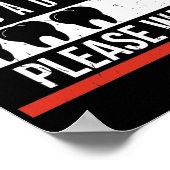 Braces Dentist Funny Orthodontist Poster (Hoek)