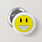 "Braces Happy Face"-Button Ronde Button 5,7 Cm (Voorkant /achterkant)