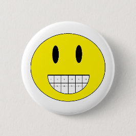 "Braces Happy Face"-Button Ronde Button 5,7 Cm