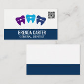 Braces op Teeth | Visitekaartje QR-scancode (Voorkant / Achterkant)