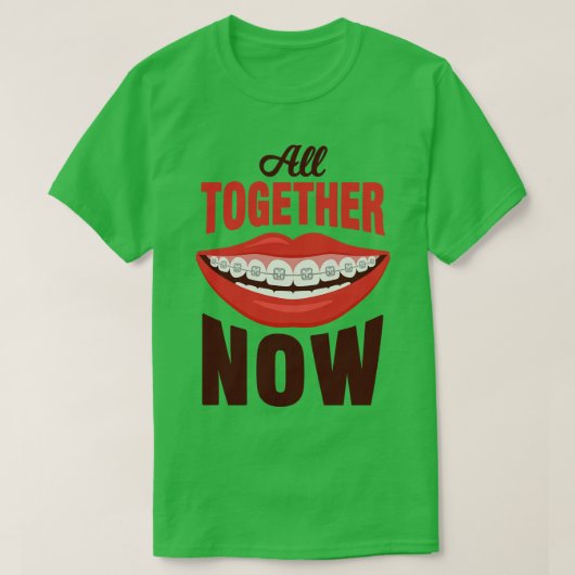 Braces Orthodontist Dentist T-shirt (Design voorkant)