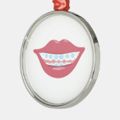 Braces Smile Metalen Ornament (Links)