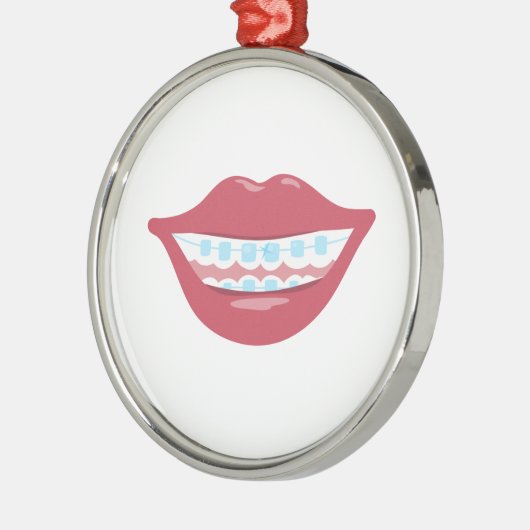 Braces Smile Metalen Ornament (Links)