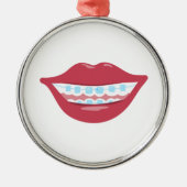 Braces Smile Metalen Ornament (Voorkant)