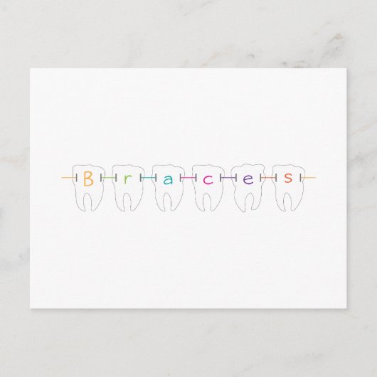 Braces Teeth Briefkaart (Voorkant)
