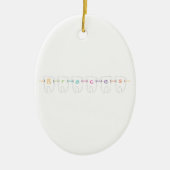 Braces Teeth Keramisch Ornament (Voorkant)