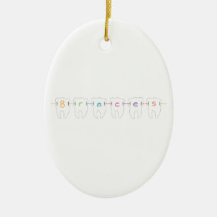 Braces Teeth Keramisch Ornament