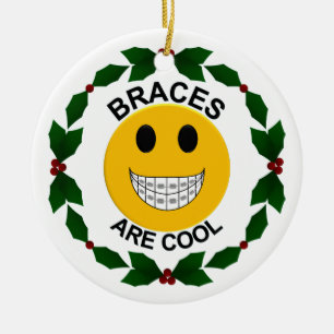 Braces zijn Cool kerstversiering Keramisch Ornament