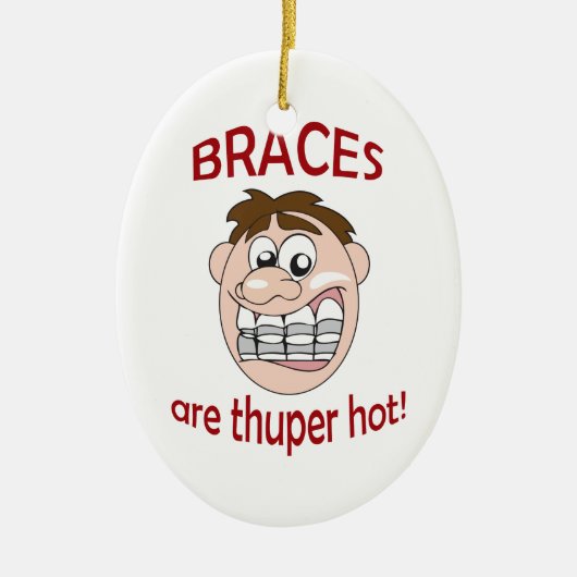 BRACES ZIJN HOOG KERAMISCH ORNAMENT (Voorkant)
