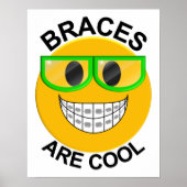 Braces zijn Poster van de Kool Dentist Wall - Groe (Voorkant)