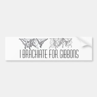 brachiatende gibbons, brachiatende gibbons (3), I. Bumpersticker