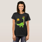 Brachiosaurus Brontosaurus Taco Cinco de Mayo Mexi T-shirt (Voorkant volledig)