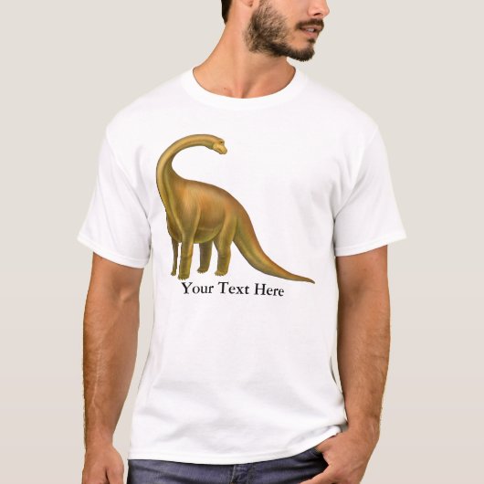 Brachiosaurus Dinosaur Adult T-Shirt (Voorkant)