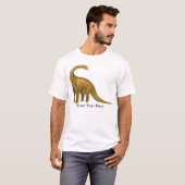 Brachiosaurus Dinosaur Adult T-Shirt (Voorkant volledig)
