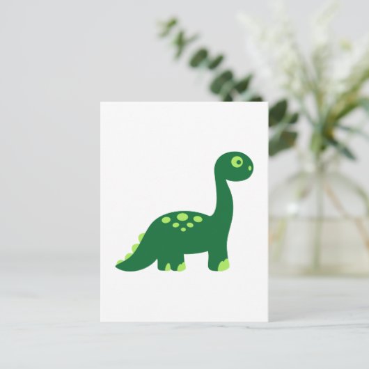 Brachiosaurus dinosaur briefkaart (Staand voorkant)