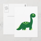 Brachiosaurus dinosaur briefkaart (Voorkant / Achterkant)