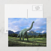 Brachiosaurus Dinosaur Briefkaart (Voorkant / Achterkant)