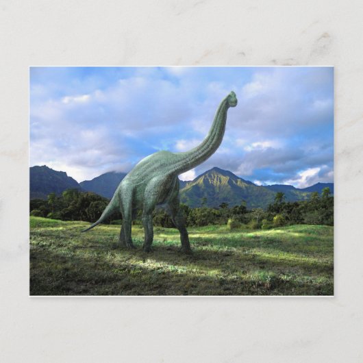 Brachiosaurus Dinosaur Briefkaart (Voorkant)