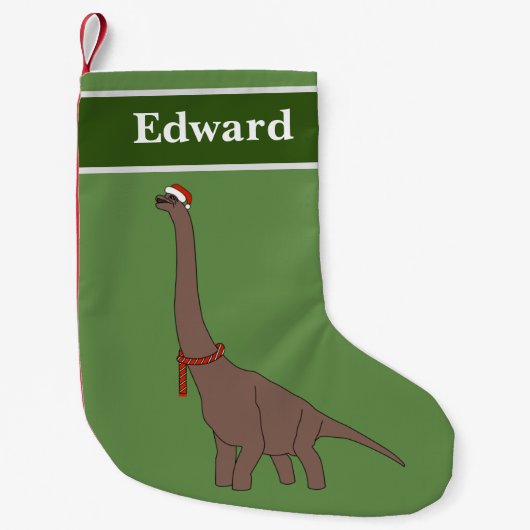 Brachiosaurus Dinosaur Kerst Special Kleine Kerstsok (Voorkant)