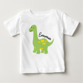 Brachiosaurus Dinosaur Kind Baby Personaliseer Shi (Voorkant)