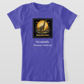 Brachiosaurus Dinosaur Prehistorische Maan T-shirt