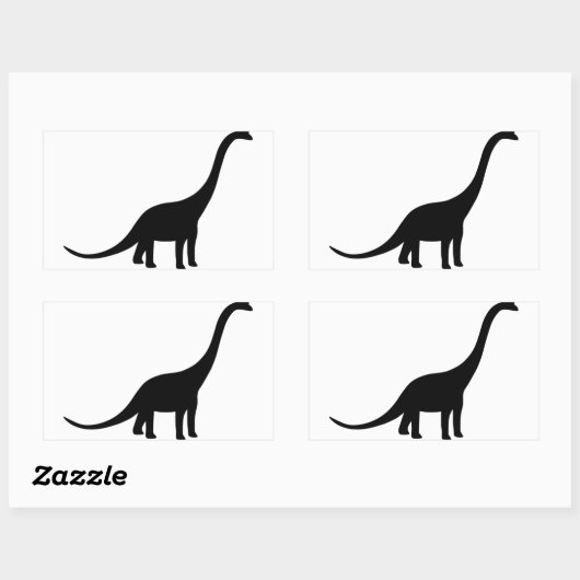 Brachiosaurus Dinosaur Rechthoekige Sticker (Vel)