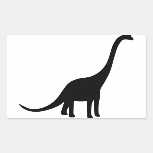 Brachiosaurus Dinosaur Rechthoekige Sticker (Voorkant)