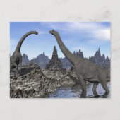 Brachiosaurus dinosaurus - 3D rendering Briefkaart (Voorkant)