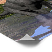 Brachiosaurus dinosaurus in water - 3D rendering Poster (Hoek)