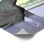 Brachiosaurus dinosaurussen in natuur - 3D renderi Poster (Hoek)