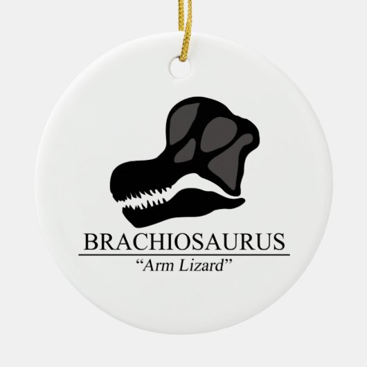 Brachiosaurus Keramisch Ornament (Voorkant)