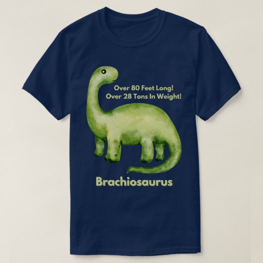 Brachiosaurus ontwerp t-shirt (Design voorkant)