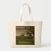 Brachiosaurus op maat grote tote bag (Voorkant)