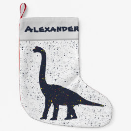 Brachiosaurus Splatter Paint kerststop Kleine Kerstsok