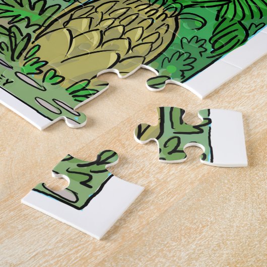 brachiosauruspuzzel legpuzzel (Zijkant)