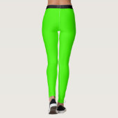 Brack Side Stripe Neon Groene Leggings Custom Kleu (Achterkant)