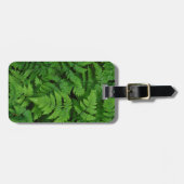 Bracken fern met regendruppels, staat Washington Bagagelabel (Voorkant horizontaal)