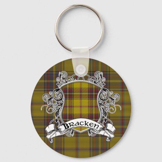 Bracken Tartan Shield Sleutelhanger (Voorkant)