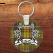 Bracken Tartan Shield Sleutelhanger (Voorkant)