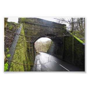 Brackenbed Bridge, verlaten in Halifax Foto Afdruk