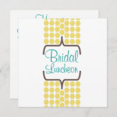 Bracket band in gele bridal kaart (Voorkant / Achterkant)